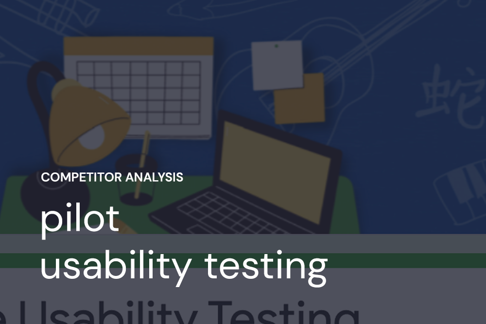 Pilot Usability Testing